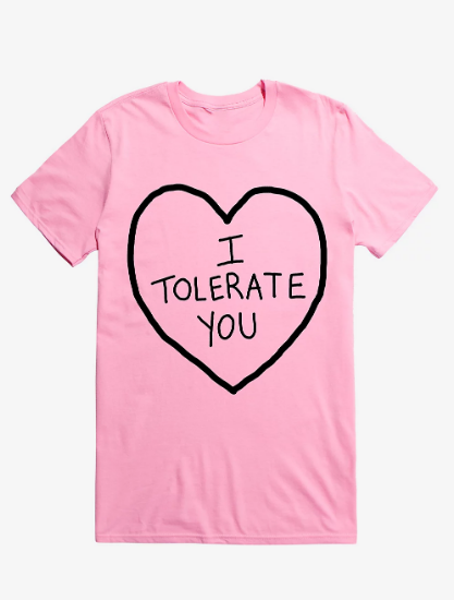 i tolerate you valentines